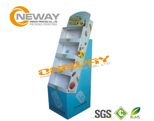 Corrugated Cardboard Display Stand , Safety Counter Top Displays