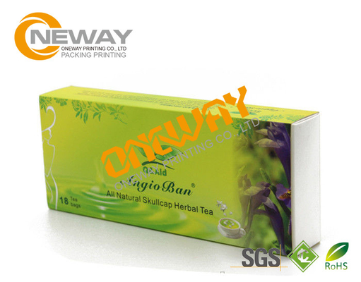 Tea Colorful Printed Packaging Boxes / Colored Cardboard Boxes
