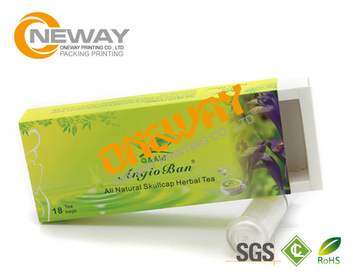 Tea Colorful Printed Packaging Boxes / Colored Cardboard Boxes
