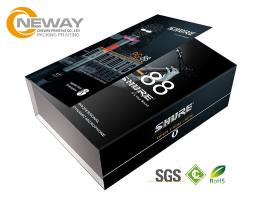 Paper Electronic Products Gift Packaging Box CMYK Full Color / Foil Hot Stamping