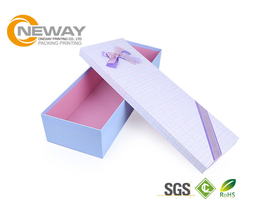 Custom Square Rigid Cardboard Flower Gift Delivery Box with Beautiful Ribbon
