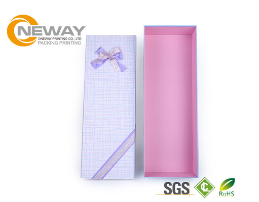 Custom Square Rigid Cardboard Flower Gift Delivery Box with Beautiful Ribbon
