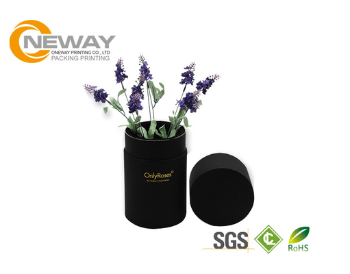 Luxury Custom Printing Black Cardboard Packaging Flower Boxes
