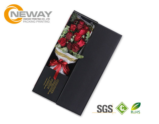 Rectangle Cardboard Carton Flower Paper Box with Glossy / Matt Lamination