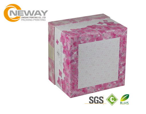 Professional CMYK Full Color Offset Printing Custom Printed Cardboard Boxes With Colored Ribbons