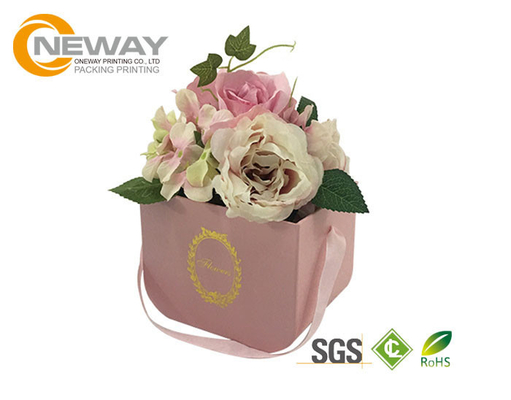 Luxury Full Color Elegant Square Flower Paper Box Rigid Cardboard Box