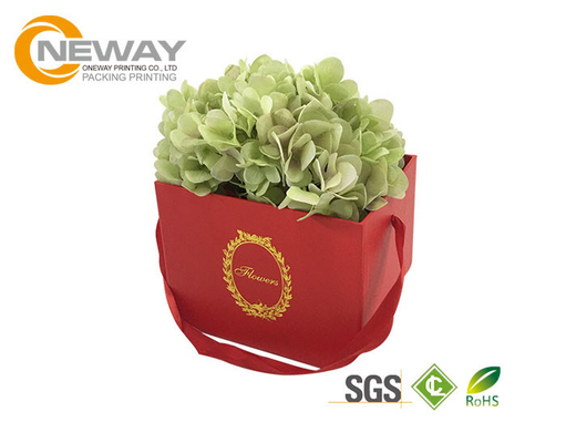 Luxury Full Color Elegant Square Flower Paper Box Rigid Cardboard Box